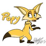  2015 canine female fox mammal oscar&#039;s_oasis popy simple_background solo tre_pinkney white_background 