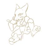  alakazam anthro breasts female masturbation nintendo nude open_mouth pok&eacute;mon posexe pussy simple_background solo spoons vaginal video_games white_background 