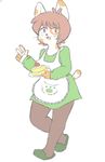  anthro apron cake cat fan_character feline female food h-e-h hannerr invalid_tag mammal mature_female mother parent pastry slippers spots sweets whiskers 