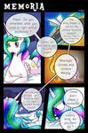  2015 book comic cutie_mark dialogue duo english_text equine eyes_closed fan_character female feral friendship_is_magic fur hair horn long_hair mammal multicolored_hair my_little_pony open_mouth paper_(mlp) pillow princess_celestia_(mlp) purple_eyes text unicorn vavacung white_fur winged_unicorn wings 