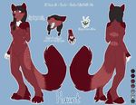  anthro big_breasts breasts canine female fluffy fur ghost glowing hair haunt_(character) long_hair mammal model_sheet necklace novaduskpaw_(artist) red_fur spirit 