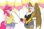  animal_genitalia avian balloon balls beak big_penis breasts brown_penis bulge clothed clothing cum cum_in_hair cum_on_clothes cum_on_face cumshot cyrus_physhor dickgirl dickgirl/female equine erection eyes_closed feathers female friendship_is_magic gilda_(mlp) gryphon hair horse horsecock intersex intersex/female mammal masturbation my_little_pony open_mouth orgasm penis pink_hair pink_skin pinkie_pie_(mlp) pony simple_background smile surprise tongue tongue_out unzipped vein white_background wide_hips wings 
