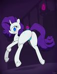  2015 butt clothing equine female feral friendship_is_magic horn mammal my_little_pony panties rarity_(mlp) slypon underwear unicorn wedgie 
