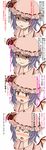  bat_wings blush comic expressions hat highres image_sample lavender_hair md5_mismatch pixiv_sample purple_hair red_eyes remilia_scarlet short_hair tears touhou translated wings zetsumame 