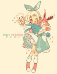  azumarill bow dress gen_1_pokemon gen_2_pokemon hair_bow methyl_key one_eye_closed original pokemon pokemon_(creature) solo togetic wigglytuff 