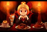  alternate_costume ayagi_daifuku bad_end cake chicken_(food) cookie cross doughnut food food_themed_hair_ornament formal fruit grin hair_ornament hairclip halloween ice_cream jack-o'-lantern letterboxed looking_at_viewer mystia_lorelei mystia_lorelei_(bird) parfait pov_across_table pov_dating pumpkin pumpkin_hair_ornament rumia smile solo strawberry torch touhou when_you_see_it whipped_cream 