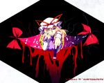  blood gap hat highres long_hair md5_mismatch ramototu sharp_teeth solo teeth touhou yakumo_yukari 