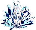  bad_id bad_pixiv_id bike_shorts blue_eyes crossed_arms fubuki_shirou ice inazuma_eleven inazuma_eleven_(series) multiple_boys pu_uq scarf short_hair smile soccer_uniform sportswear suzuno_fuusuke white_hair 