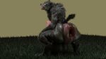 16:9 3d_(artwork) anthro anus balls big_anus big_balls big_butt big_penis butt canid canine canis claws crouching digital_media_(artwork) digitigrade erection fur genitals glowing glowing_eyes grass grass_plain grey_body grey_fur hi_res huge_anus huge_balls huge_butt huge_penis hyper hyper_anus hyper_balls hyper_genitalia hyper_penis looking_back looking_pleasured male mammal maxedoutonuwu maximumuwu muscular mythological_canine mythological_creature mythology nude open_mouth outside penis plant puffy_anus simple_background solo tail teeth thick_thighs tongue tongue_out were werecanid werecanine werewolf wide_hips widescreen wolf