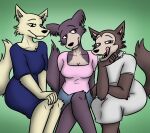 2024 5_fingers abby_(beast_complex) anthro beast_complex beastars black_nose bottomwear breasts canid canine canis cleavage clothed clothing dress fangs fasa_(beast_complex) female fingers fur grey_body grey_fur horsemanoftheapocalypse humanoid_hands juno_(beastars) licking licking_lips mammal multicolored_body multicolored_fur shorts smile solo tan_body tan_fur teeth tongue two_tone_body two_tone_fur white_body white_fur wolf