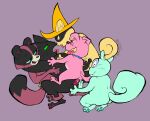 2021 203y ambiguous_penetration anthro anthro_on_anthro anthro_penetrated anthro_penetrating anthro_penetrating_anthro ball_fondling balls black_body black_eyes black_fur black_mask black_nose black_pawpads blue_collar bodily_fluids canid canine canis cartoon_network clothing collar collar_only cowgirl_position cum cum_inside domestic_cat domestic_dog domino_mask dr._cuddlestien eyemask eyes_closed eyewear felid feline felis female female_on_top female_penetrated fivesome floppy_ears fondling from_front_position fur gangbang genital_fluids genitals glasses green_eyes green_pawpads green_sclera grey_eyewear grey_glasses group group_sex half-closed_eyes hat headgear headwear hi_res honey_(mao_mao) interspecies looking_pleasured male male/female male_on_bottom male_penetrating male_penetrating_female mammal mao_mao:_heroes_of_pure_heart mask narrowed_eyes nude on_bottom on_top open_mouth pawpads penetration penny_(mao_mao) pupils raccoon_dog red_body red_fur reverse_gangbang reverse_harem rodent saliva saliva_string sciurid sex sheriff_mao_mao_mao smile tanuki tanya_keys teal_body teal_fur tongue tongue_out tree_squirrel whiskers yellow_body yellow_clothing yellow_fur yellow_hat yellow_headwear