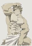 abs absurd_res anthro barazoku bearded big_muscles canid canine canis clothing clothing_pull expressions flaccid fur genitals gesture glistening glistening_body hi_res humanoid_genitalia humanoid_penis male mammal mature_male muscle_tone muscular muscular_anthro muscular_male nameless_character nipples odd_roomate penis penis_grab pubic_mound simple_background solo standing suggestive suggestive_gesture tail tan_body tan_fur thick_thighs touching_penis towel towel_around_waist towel_only wet wet_body wet_fur wolf