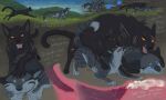 anal animal_genitalia animal_penis anthro bodily_fluids breezepelt_(warriors) briarlupine brother_(lore) brothers_(lore) cum cum_in_ass cum_inside doggystyle domestic_cat duo english_text felid feline feline_genitalia feline_penis felis feral feral_on_feral feral_penetrated feral_penetrating forced from_behind_position genital_fluids genitals hi_res incest_(lore) internal jayfeather_(warriors) male male/male mammal paws penetration penile_spines penis rape running scar sex sibling_(lore) text warriors_(book_series)