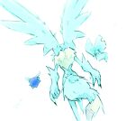 2026 alien ambiguous_gender anthro antlers big_ears biped bipedal_feral blue_body chest_tuft chinchillid digital_drawing_(artwork) digital_media_(artwork) digitigrade dipstick_tail dutch_angle elfilin fecto_elfilis feral fingernails fluffy fluffy_tail fur group head_wings hi_res horn huge_wings japanese_description kirby_(series) kirby_and_the_forgotten_land male_(lore) mammal markings mouthless multicolored_body multicolored_fur nails neck_tuft nintendo notched_ear orange_body orange_fur rear_view rodent semi-anthro size_difference star-crossed_world starling_(kirby) starry_(kirby) tail tail_markings tan_body tan_fur teal_body teal_fur trio tuft unusual_wing_placement waddling_head waniyanomure white_back wings