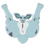 absurd_res alpha_channel anthro anus black_eyeliner black_lipstick clitoris clitoris_piercing ear_piercing eyeliner female generation_1_pokemon genital_piercing genitals hi_res lace_(hirurux) legs_up lipstick makeup nidorina nintendo nipple_piercing nipples piercing pokemon pokemon_(species) pokemorph ragnarakk solo spread_legs spreading vulva