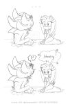 2025 amy_rose anthro blush blushing_profusely bra clothing dated duo ear_wag eulipotyphlan feet female fluffy fluffy_chest head_spines hedgehog hi_res male mammal markings monochrome nude panties pointed_tail pointy_ears prick_ears quills_(anatomy) sega shadow_the_hedgehog sonic_the_hedgehog_(series) stiff_tail thornonarose toes underwear