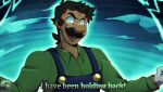 2025 absurd_res arms_bent artist_logo artist_name big_nose biped black_eyebrows black_facial_hair black_mustache blood blood_on_face blue_clothing blue_overalls blue_sclera bodily_fluids brown_hair bust_portrait button_(fastener) cartoon_network clothed clothed_human clothed_male clothing colored dialogue digital_drawing_(artwork) digital_media_(artwork) electricity electricity_manipulation elemental_manipulation english_description english_text exclamation_point eyebrows facial_hair feeniroir fully_clothed fully_clothed_human fully_clothed_male furrowed_eyebrows glowing glowing_body glowing_eyes green_clothing green_shirt green_topwear hair hi_res human human_only light lighting logo luigi male male_human mammal mario_bros mustache nintendo not_furry open_mouth open_smile outside overalls pink_tongue portrait redraw shaded shirt short_hair smile solo steven_universe tan_body tan_skin text tongue topwear white_eyes yelling