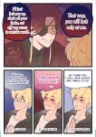  2boys black_jacket blonde_hair commentary earrings english_commentary english_text eyepatch grin highres hood hooded_jacket jacket jewelry male_focus male_yandere mandarin_collar multiple_boys nasykuching nirei_akihiko parted_bangs red_eyes red_hair shirt smile speech_bubble suo_hayato sweat tassel tassel_earrings varied_reactions white_shirt wind_breaker_(nii_satoru) yandere yaoi yellow_eyes 
