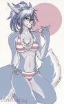 absurd_res anthro bikini breasts chest_tuft clothing eyewear female hi_res lirietrai looking_at_viewer mammal red_eyes rodent sciurid smile smiling_at_viewer solo sunglasses swimwear tail tree_squirrel tuft two-piece_swimsuit