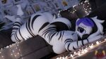 16:9 3d_(artwork) 4k absurd_res anthro ass_up blender_(artwork) breasts breasts_on_ground butt digital_media_(artwork) equid equine feet_in_air feet_up female hasbro hi_res inside looking_at_viewer loveslove lying mammal my_little_pony nude on_front plantigrade side_boob solo stripes widescreen zayla_(rainium) zebra