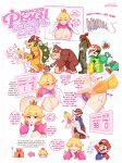 5_fingers alien ambiguous_gender anthro balls bent_over big_breasts big_butt biped blonde_hair blue_clothing blue_eyes bodily_fluids bowser breasts butt clothing dialogue donkey_kong_(character) donkey_kong_(series) double_v_sign elemental_creature english_text female female_human feral fingers flora_fauna fur ganondorf generation_1_pokemon genitals gerudo gesture goomba green_body green_yoshi group hair hand_gesture hi_res human humanoid_hands koopa male male_anthro male_feral male_human mammal mario mario_bros metroid metroid_(species) nintendo nipples penis pikachu piranha_plant plant pokemon pokemon_(species) princess_peach red_clothing rezodwel scalie standing sweat sweatdrop text the_legend_of_zelda through_wall url v_sign vulva yellow_body yellow_fur yoshi