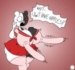 aliasing anthro artist_logo artist_name asian_clothing bear big_breasts big_butt big_nipples black_body black_fur bottomwear breasts butt clothing crossbar_emanata curvy_figure danganronpa dialogue digital_media_(artwork) east_asian_clothing emanata english_text erect_nipples expansion eyelashes facial_markings fangs female flash_emanata footwear fur hand_on_own_breast head_markings hi_res hourglass_figure huge_breasts huge_nipples hyper hyper_nipples japanese_clothing japanese_school_uniform legwear logo mammal markings monokuma multicolored_body multicolored_fur muzzle_(marking) nipple_expansion nipple_outline nipples school_uniform serafuku signature skirt socks solo speech_bubble spherical_breasts spike_chunsoft teeth text thatdawgmurray thick_thighs thigh_highs thigh_socks two_tone_body two_tone_fur uniform white_body white_fur wide_hips