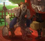 2025 abs anal anal_penetration animal_genitalia animal_penis anthro arm_tattoo armpit_hair armpit_tuft balls beard belt biceps blue_eyes bodily_fluids body_hair boots bottomwear butt canid canine canine_genitalia canine_penis canis chaps claws close-up clothing cowboy_boots cowboy_hat cum cum_in_ass cum_inside cum_on_balls cum_on_butt cum_on_penis denim denim_bottomwear denim_clothing duo facial_hair farm farmer feet felid fence foot_fetish foot_on_face foot_sniffing footwear genital_fluids genitals gloves grungotharts handwear hat headgear headwear jaguar jeans knot knotted_penis leather leather_boots leather_clothing leather_footwear leather_gloves leather_handwear male male/male mammal mane muscular muscular_anthro mustache pantherine pants pawpads pecs penetration penis plant plantigrade pull_out rubber_boots shoes shovel smelly smelly_feet sniffing stable suspenders tattoo tools tree watermark wheat wolf wolfstone