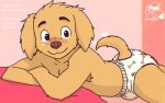 16:10 abdl anthro anthroterra armpit_tuft bird_dog blush bodily_fluids body_hair canid canine canis diaper domestic_dog english_text genital_fluids hunting_dog labrador leg_hair looking_at_viewer lyrics male mammal pull-ups_(diaper) retriever rumortheseagull simon_(anthroterra) solo tail text unclean_diaper urine used_diaper wetting widescreen