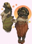 2026 5_fingers accessory afro anthro bare_shoulders bear big_breasts big_hair bivalve_shell black_bear black_body black_coded black_fur black_hair black_lips body_jewelry bottomwear braided_hair breasts brown_body brown_eyes brown_fur cleavage closed_smile clothed clothed_anthro clothed_female clothing countershade_snout countershade_torso countershading crop_top cropped_sweater daisy_(flower) dominique_(wolfertinger) durag ear_piercing eyebrows eyelashes eyeliner facial_markings facial_piercing female female_anthro fingers flower flower_in_hair footwear fur furgonomic_piercing furgonomics glistening glistening_jewelry hair hair_accessory half-closed_eyes hand_behind_back head_markings headband helix_piercing hi_res humanoid_hands jewelry kinky_hair lips long_hair long_skirt love_handles makeup mammal markings mascara midriff mollusk_shell mouth_closed multiple_expressions multiple_outfits multiple_poses muzzle_piercing narrowed_eyes navel nose_piercing nose_ring oversized_sleeves overweight overweight_anthro overweight_female pattern_bottomwear pattern_clothing pattern_skirt piercing plant platform_footwear platform_sandals pose ring_piercing rounded_ears sandals shaded shell shell_necklace shirt shoes short_tail shoulder_bag shoulderless_shirt shoulderless_sweater side_view simple_background skirt sleeves_past_wrists smile smiling_at_viewer snout snout_markings soft_shading solo sparkles standing sweater tail thick_eyebrows three-quarter_view topwear trans_(lore) trans_man_(lore) ursine wide_hipped_anthro wide_hips wolfertinger