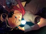  blonde_hair blue_eyes headphones kagamine_len tears vocaloid 