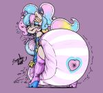 accessory anthro armwear bent_over big_breasts big_diaper bite biting_lip blue_clothing blue_eyes blue_eyeshadow blue_footwear blue_gloves blue_hair blue_handwear blue_high_heeled_boots blue_high_heels bodily_fluids boots bottomwear braces breasts clothed clothing cuddleshy_(character) cum cum_in_diaper diaper diaper_bulge diaper_corset diaper_under_clothing diaper_under_skirt elbow_gloves equid equine erection erection_in_diaper eyelashes eyeshadow fan_character feces footwear fur genital_fluids gloves gynomorph hair hair_accessory half-closed_eyes handwear hasbro heart_cheeks heart_hair_accessory heart_sex_toy heart_symbol heterochromia hi_res high_heeled_boots high_heels horse huge_breasts huge_diaper hyper_diaper intersex looking_pleasured makeup mammal miniskirt motion_lines multicolored_hair multicolored_tail my_little_pony narrowed_eyes penetrable_sex_toy penetrable_sex_toy_in_diaper pink_clothing pink_eyes pink_footwear pink_hair pink_high_heeled_boots pink_high_heels pony pooping presenting_diaper rear_view sex_toy shoes signature skirt soiled_diaper soiling soiling_diaper solo sophiepoof striped_diaper tail tan_body tan_fur tenting third-party_edit unclean_diaper used_diaper using_diaper wearing_diaper yellow_bottomwear yellow_clothing yellow_skirt