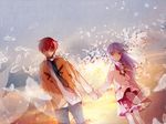  angel_beats! bicolored_eyes otonashi_yuzuru tachibana_kanade tenshi 