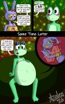 2026 5:8 amphibian anthro belly big_belly bodily_fluids caine_censorship censor_bar censored_speech censored_text clothed clothing comic dialogue dialogue_box digital_media_(artwork) endo endosoma english_text female flamingazalea frog glitch_productions gloves grawlixes green_body handwear hi_res internal jax_(tadc) lagomorph leporid mammal name_in_dialogue open_mouth oral_vore organs purple_body rabbit ribbit_(tadc) safe_vore soft_vore speech_bubble spoiler stomach talking_to_another text the_amazing_digital_circus trans_(lore) trans_woman_(lore) vore vore_request willing_prey