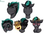 2020 4:3 artist_logo artist_name backwards_baseball_cap backwards_hat baseball_cap bite biting_lip biting_own_lip black_eyebrows black_hooves black_lips black_mane black_sclera blue_eyes blue_mane blush bodily_fluids brown_clothing brown_hat brown_headwear character_request closed_smile clothing colored creepy_face crying digital_drawing_(artwork) digital_media_(artwork) earth_pony english_description equid equine expression_sheet eyebrows fan_character feral fluffy_ears frown hasbro hat hat_only headgear headgear_only headwear headwear_only holding_mask hooves horse lidded_eyes light lighting lips logo looking_at_viewer male male_feral mammal mane mostly_nude mouth_closed multicolored_mane my_little_pony open_frown open_mouth pony rayrage self_bite shaded shadowed_eyes short_mane simple_background smile smiling_at_viewer solo sparkles sparkling_eyes tears tears_of_sadness teeth text thin_eyebrows three-quarter_view two_tone_mane unguligrade white_background wide_eyed
