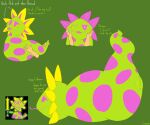 6:5 butt crane_(artist) darkner deltarune duo elemental_creature female feral flora_fauna floradinn genitals green_background hi_res holding_face holding_tail human lying mammal markings on_front petals plant presenting presenting_hindquarters presenting_vulva reference_image simple_background spots spotted_body tail tongue tongue_out undertale_(series) vulva