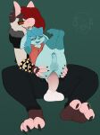 3_toes absurd_res alpaca alternative_fashion anal anal_penetration angelo_(budge) anthro anthro_on_anthro anthro_penetrated anthro_penetrating anthro_penetrating_anthro anthro_penetrating_male balls barefoot bat big_penis biped black_bottomwear black_clothing black_jeans black_pants bottomwear bracelet budge_(artist) butt butt_grab camelid chair_position claws clothing colored denim denim_bottomwear denim_clothing digital_media_(artwork) eeveelution erection fangs feet femboy foot_focus from_behind_position generation_4_pokemon genitals glaceon glans hand_on_butt hi_res holding_partner hoodie humanoid_genitalia humanoid_penis hybrid jeans jewelry larger_anthro larger_male leggings legwear male male/male male_anthro male_penetrated male_penetrating male_penetrating_anthro male_penetrating_male mammal nintendo nonbinary_(lore) pants paws penetration penile penile_penetration penis penis_in_ass pokemon pokemon_(species) punk sex sitting size_difference smaller_anthro smaller_male smaller_penetrated spiked_bracelet spikes teeth toe_claws toes topwear vein veiny_penis