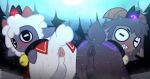 2026 2_horns anthro anthro_on_anthro anus artist_name ass_to_ass backsack balls bell bell_collar bent_over biped black_anus black_balls black_body black_collar black_eyebrows black_eyes black_fur black_tail bodily_fluids bottomless bottomless_anthro bottomless_male bovid brown_horn butt caprine cloak closed_smile clothed clothed_anthro clothed_male clothing collar crown cult_of_the_lamb curved_horn digital_drawing_(artwork) digital_media_(artwork) duo eyebrows fur genitals glowing goat goat_(cult_of_the_lamb) hand_on_butt hand_on_own_butt headgear hi_res horizontal_pupils horn lamb_(cult_of_the_lamb) looking_at_viewer looking_back looking_back_at_viewer male male/male male_anthro mammal massive_monster_(studio) mouth_closed multicolored_cloak multicolored_clothing musk nami955 outside pink_anus pivoted_ears presenting presenting_anus presenting_balls presenting_hindquarters pupils purple_cloak purple_clothing purple_crown_(cult_of_the_lamb) rear_view red_cloak red_clothing red_crown_(cult_of_the_lamb) red_horn scut_tail sharp_teeth sheep short_tail smile smiling_at_viewer sweat sweatdrop sweaty_balls sweaty_butt sweaty_face sweaty_genitalia tail teeth text two_tone_cloak two_tone_clothing white_balls white_body white_cloak white_clothing white_fur white_tail wool_(fur)