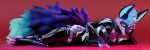 3:1 3d_(artwork) absurd_res anthro banner big_tail blender_(artwork) blender_cycles_(artwork) bodysuit canid canine chest_harness clothing digital_media_(artwork) fox harness hi_res itsjag latex latex_bodysuit latex_clothing latex_skinsuit leo_(fox) looking_at_viewer male mammal red_background simple_background skinsuit studio tagme tail tight_clothing ultrawide