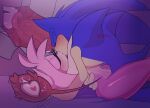amy_rose antenna_hair anthro black_nose blue_body blush blush_lines bodily_fluids cand1tty cervical_contact cervix countershade_arms countershade_snout countershade_torso countershading cum cum_in_uterus cum_inside deep_kiss duo eulipotyphlan eyelashes eyes_closed female genital_fluids glistening glistening_nose hair head_tuft heart_symbol hedgehog hi_res innansfw internal internal_vaginal lying male mammal on_back ovum ovum_with_heart penetration penile penile_penetration penis_in_vagina pink_body pointy_ears prick_ears sega sex snout sonic_the_hedgehog sonic_the_hedgehog_(series) sperm_cell tan_arms tan_muzzle tan_torso thick_eyelashes tuft uterus vaginal vaginal_penetration watermark