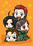  3boys ace_combat ace_combat_5 ahoge alvin_h_davenport bad_id bad_pixiv_id blaze_(ace_combat) chibi hans_grimm kei_nagase komecco lowres multiple_boys 