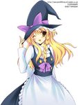  bad_id bad_pixiv_id blonde_hair hat kirisame_marisa one_eye_closed senyen solo touhou yellow_eyes 