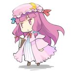  bad_id bad_pixiv_id book chibi face hat minoa_(lastswallow) patchouli_knowledge solo touhou 