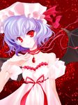  hat red_eyes remilia_scarlet s-yin solo touhou wings 