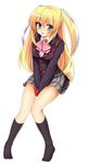  kneehighs little_busters! long_hair masayu school_uniform serafuku skirt socks solo tokido_saya very_long_hair 