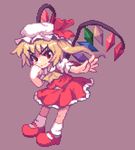  bad_id bad_pixiv_id bangs flandre_scarlet kou_2008 lowres pixel_art simple_background solo touhou 