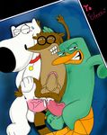  bed blush brian_griffin canine cartoon_network crossover cum dog double_penetration english_text family_guy group group_sex gruine male male/male mammal monotreme penetration penis perry_the_platypus phineas_and_ferb photo platypus raccoon regular_show rigby_(regular_show) sex text 