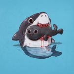  alex_solis bite blood cute fish marine seal shark water 