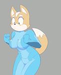  acstlu animated big_breasts breasts canine clothing female fox mammal shocked slap tight_clothing 