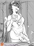  2015 animal_genitalia anthro anthrofied balls biting_lip chest_tuft clothed clothing cum dickgirl equine eyewear feathered_wings feathers friendship_is_magic fur goggles greyscale hair holding horsecock inside intersex mammal monochrome my_little_pony pegasus penis phone rainbow_dash_(mlp) selfie solo tuft wings 