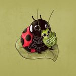  alex_solis arthropod bite cute insect ladybug leaf 